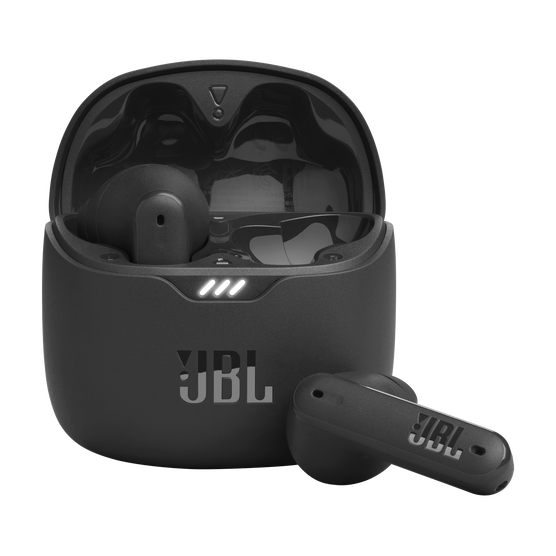 JBL Tune Flex - Black - True wireless Noise Cancelling earbuds - Hero